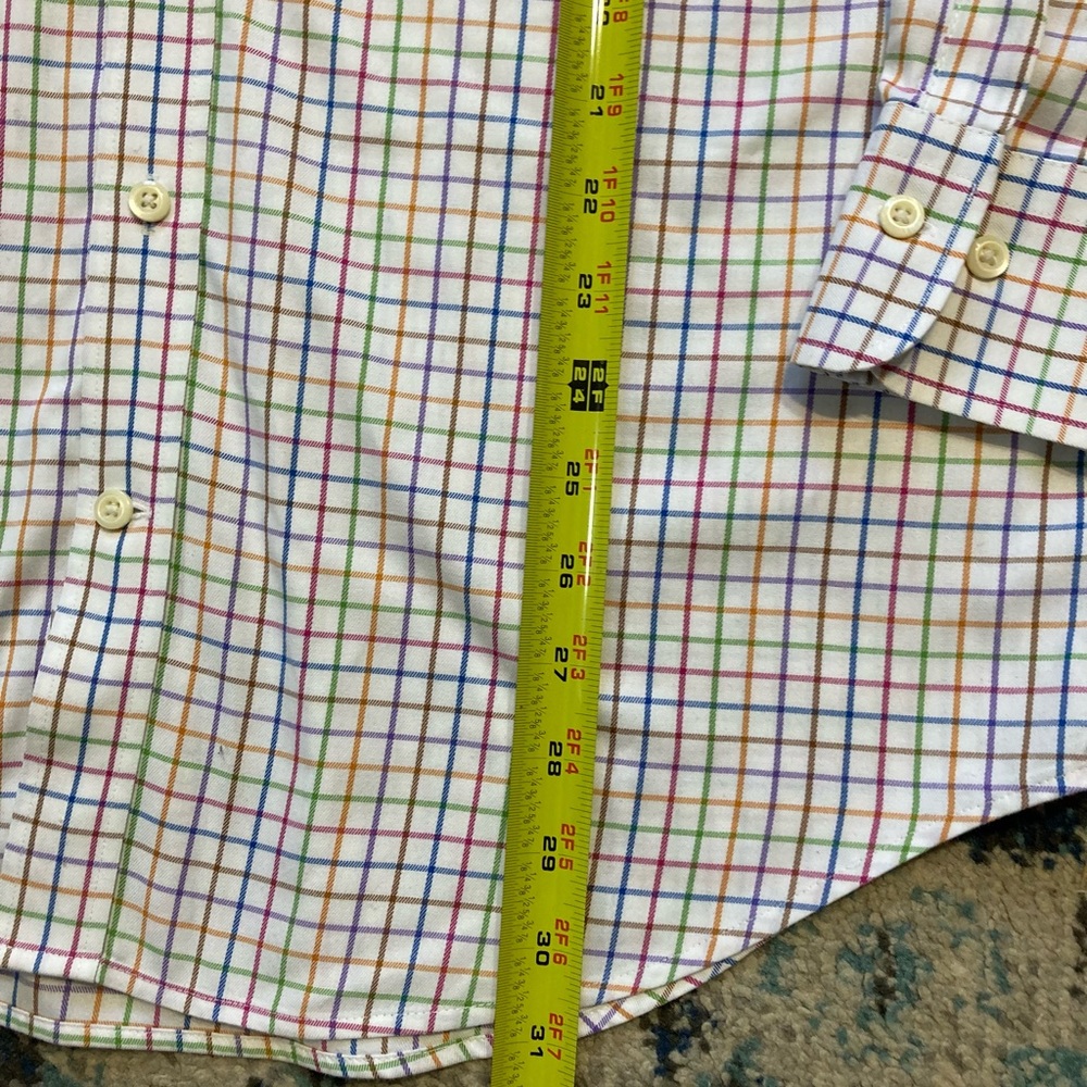 Peter Millar Button Up Multicolor Check Nanoluxe … - image 6